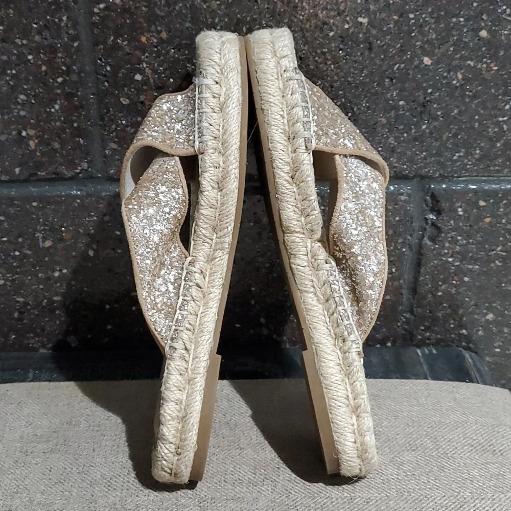 Joie Womens Ianna Espadrille Gold Sandals